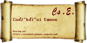 Csókási Emese névjegykártya